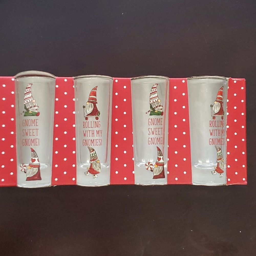 Christmas Gnome Shot Glasses